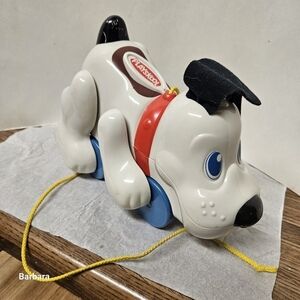 Vintage 1999 Hasbro Playskool Pawtucket Pull Toy Barking Pup